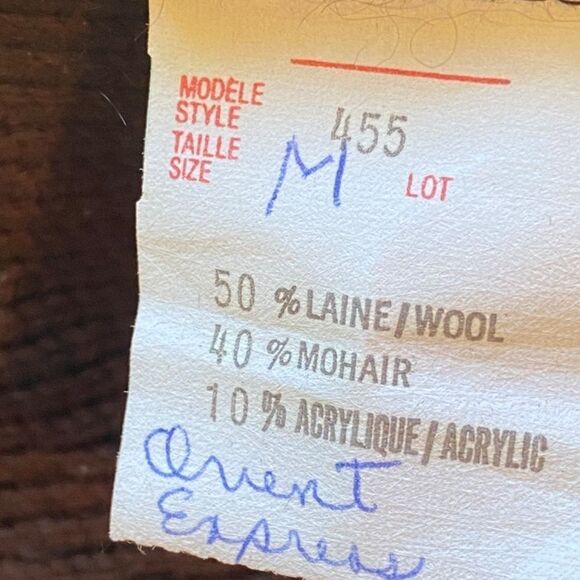 0331 Vintage Boho Micheline Boucher Mohair Multi Stitch Sleeveless Sweat… - Picture 7 of 11